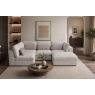 Madison 5 Seater Modular Corner Sofa in Grey Chenille with Storage Footstool Madison 5 Seater Modular Corner Sofa in Grey Chenille with Storage Footstool