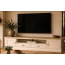 Provence Painted Off-White Oak Extra Large 210cm TV Unit Provence Painted Off-White Oak Extra Large 210cm TV Unit