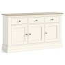 Provence Painted Off-White Oak 130cm Large Sideboard Provence Painted Off-White Oak 130cm Large Sideboard