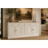 Provence Painted Off-White Oak 200cm Extra Large Sideboard Provence Painted Off-White Oak 200cm Extra Large Sideboard