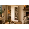 Provence Painted Off-White Oak Slim Bookcase Provence Painted Off-White Oak Slim Bookcase