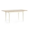 Provence Painted Off-White Oak Compact Ext 120-165cm Dining Table Provence Painted Off-White Oak Compact Ext 120-165cm Dining Table