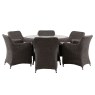 Gallery Direct Ascot Outdoor Round Dining Set & 6 Chairs Gallery Direct Ascot Outdoor Round Dining Set & 6 Chairs
