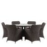 Gallery Direct Ascot Outdoor Round Dining Set & 6 Chairs Gallery Direct Ascot Outdoor Round Dining Set & 6 Chairs