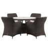 Gallery Direct Ascot Outdoor Round Dining Set & 4 Chairs Gallery Direct Ascot Outdoor Round Dining Set & 4 Chairs