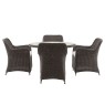 Gallery Direct Ascot Outdoor Round Dining Set & 4 Chairs Gallery Direct Ascot Outdoor Round Dining Set & 4 Chairs
