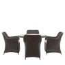 Gallery Direct Ascot Outdoor Round Dining Set & 4 Chairs Gallery Direct Ascot Outdoor Round Dining Set & 4 Chairs