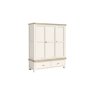 Windsor Country Oak Painted Triple Wardrobe