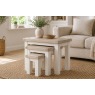 Windsor Country Oak Painted Nest of Tables