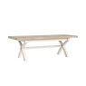 Windsor Country Oak Painted Cross-Leg 200-245cm Ext Dining Table