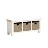 Windsor Country Oak Painted Storage Bench