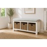 Windsor Country Oak Painted Storage Bench Windsor Country Oak Painted Storage Bench