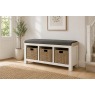 Windsor Country Oak Painted Storage Bench Windsor Country Oak Painted Storage Bench