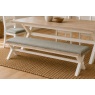 Windsor Country Oak Painted Cross-Leg Dining Bench Windsor Country Oak Painted Cross-Leg Dining Bench