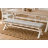 Windsor Country Oak Painted Cross-Leg Dining Bench Windsor Country Oak Painted Cross-Leg Dining Bench