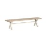 Windsor Country Oak Painted Cross-Leg Dining Bench Windsor Country Oak Painted Cross-Leg Dining Bench
