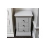 Ex-Display Liskeard - Burgundy 3 Drawer Bedside Table