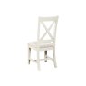 Burford Painted Oak Upholstered X-Back Dining Chairs (Pair) Burford Painted Oak Upholstered X-Back Dining Chairs (Pair)
