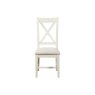 Burford Painted Oak Upholstered X-Back Dining Chairs (Pair) Burford Painted Oak Upholstered X-Back Dining Chairs (Pair)