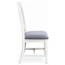 Burford Painted Oak Upholstered X-Back Dining Chairs (Pair) Burford Painted Oak Upholstered X-Back Dining Chairs (Pair)