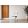 Burford Painted Oak Upholstered X-Back Dining Chairs (Pair) Burford Painted Oak Upholstered X-Back Dining Chairs (Pair)
