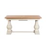 Burford Painted Oak 160-200cm Ext Pedestal Dining Table Burford Painted Oak 160-200cm Ext Pedestal Dining Table