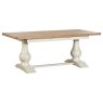 Burford Painted Oak 160-200cm Ext Pedestal Dining Table Burford Painted Oak 160-200cm Ext Pedestal Dining Table