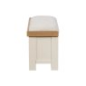 Burford Painted Oak 110cm Upholstered Hall Bench Burford Painted Oak 110cm Upholstered Hall Bench