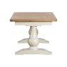 Burford Painted Oak 160-200cm Ext Pedestal Dining Table + 4 Upholstered Chairs Burford Painted Oak 160-200cm Ext Pedestal Dining Table + 4 Upholstered Chairs
