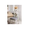 Burford Painted Oak 160-200cm Ext Pedestal Dining Table Set + 4 X-Back Chairs Burford Painted Oak 160-200cm Ext Pedestal Dining Table Set + 4 X-Back Chairs