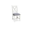 Burford Painted Oak 160-200cm Ext Pedestal Dining Table Set + 4 X-Back Chairs Burford Painted Oak 160-200cm Ext Pedestal Dining Table Set + 4 X-Back Chairs