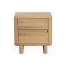 Flynn Natural Oak 2 Drawer Bedside Table Flynn Natural Oak 2 Drawer Bedside Table