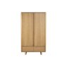 Flynn Natural Oak Double Wardrobe Flynn Natural Oak Double Wardrobe