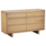 Flynn Natural Oak 6 Drawer Chest of Drawers Flynn Natural Oak 6 Drawer Chest of Drawers