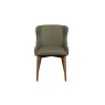 Logan Green PU Leather Curved Back Dining Chair with Ash Legs (Pair) Logan Green PU Leather Curved Back Dining Chair with Ash Legs (Pair)
