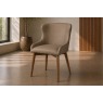Logan Taupe PU Leather Curved Back Dining Chair with Ash Legs (Pair) Logan Taupe PU Leather Curved Back Dining Chair with Ash Legs (Pair)