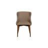 Logan Taupe PU Leather Curved Back Dining Chair with Ash Legs (Pair) Logan Taupe PU Leather Curved Back Dining Chair with Ash Legs (Pair)