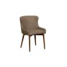 Logan Taupe PU Leather Curved Back Dining Chair with Ash Legs (Pair) Logan Taupe PU Leather Curved Back Dining Chair with Ash Legs (Pair)