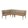 Spencer Taupe PU Leather Corner Bench Spencer Taupe PU Leather Corner Bench