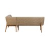 Spencer Taupe PU Leather Corner Bench Spencer Taupe PU Leather Corner Bench