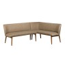 Spencer Taupe PU Leather Corner Bench Spencer Taupe PU Leather Corner Bench