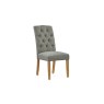 Chelsea Fabric Buttoned Back Dining Chair in Grey (Pair) Chelsea Fabric Buttoned Back Dining Chair in Grey (Pair)