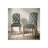 Chelsea Fabric Buttoned Back Dining Chair in Grey (Pair) Chelsea Fabric Buttoned Back Dining Chair in Grey (Pair)