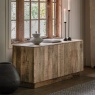 Gallery Direct Iowa 4 Door Sideboard Natural 1700x450x700mm Gallery Direct Iowa 4 Door Sideboard Natural 1700x450x700mm