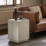 Gallery Direct Iowa Side Table Whitewash 400x400x550mm Gallery Direct Iowa Side Table Whitewash 400x400x550mm