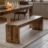 Gallery Direct Iowa Dining Bench Natural 1600x360x450mm Gallery Direct Iowa Dining Bench Natural 1600x360x450mm
