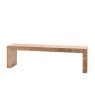 Gallery Direct Iowa Dining Bench Natural 1600x360x450mm Gallery Direct Iowa Dining Bench Natural 1600x360x450mm