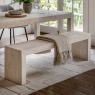 Gallery Direct Iowa Dining Bench Whitewash 1600x360x450mm Gallery Direct Iowa Dining Bench Whitewash 1600x360x450mm