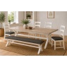 Windsor Country Oak Painted Cross-Leg 200-245cm Ext Dining Table Set Windsor Country Oak Painted Cross-Leg 200-245cm Ext Dining Table Set