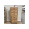 Ex-Display St Austell - Baker Jude Reclaimed Wood 5 Drawer Tall Chest of Drawers